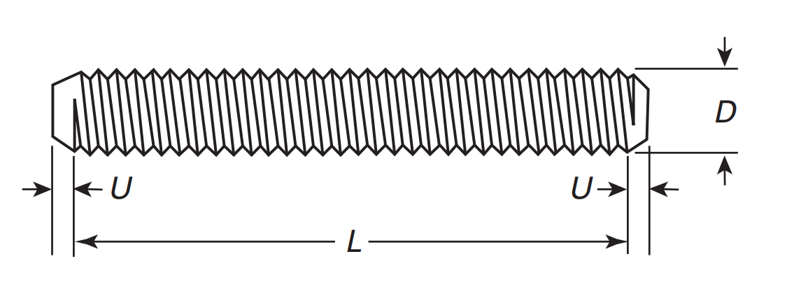 ASME B18.31.2 Flange Bolting Studs