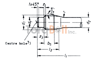 DIN 2510 Type GQ Double End Stud with Reduced Shank Dimensions